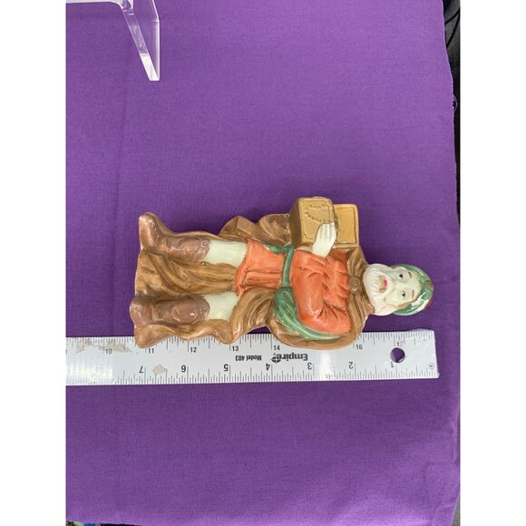 Vintage Kmart Porcelain Standing Wiseman Nativity Figurine 6.5 Inches Tall Tan O - Picture 8 of 9